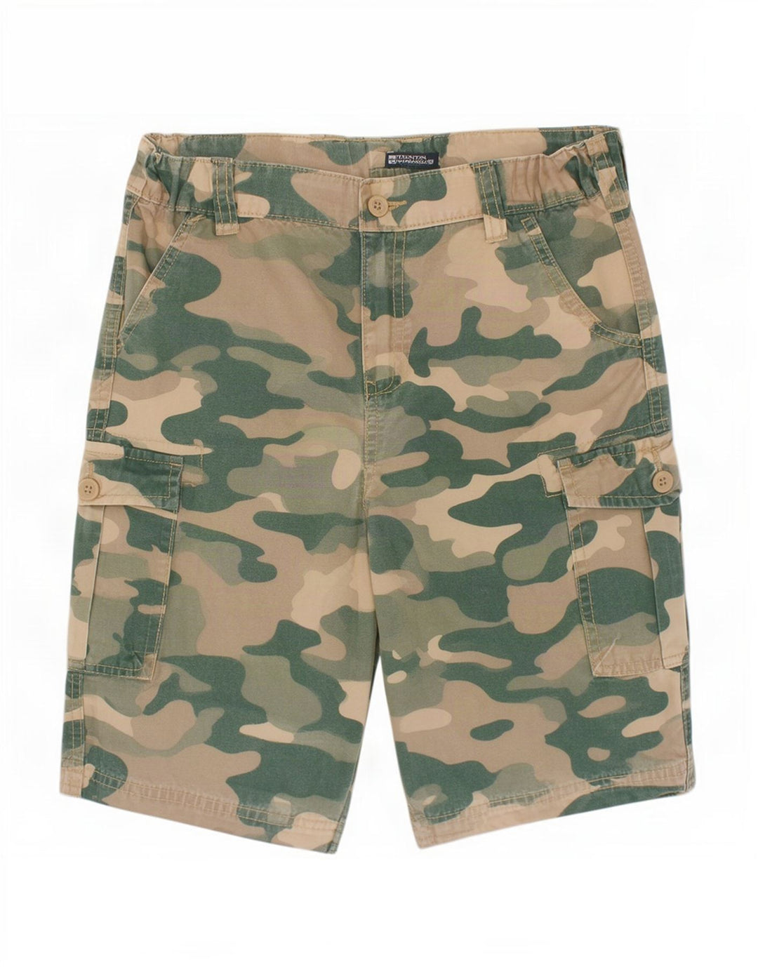 Mountain Warehouse Boys Cargo Shorts 12-13 anos W30 camuflagem verde