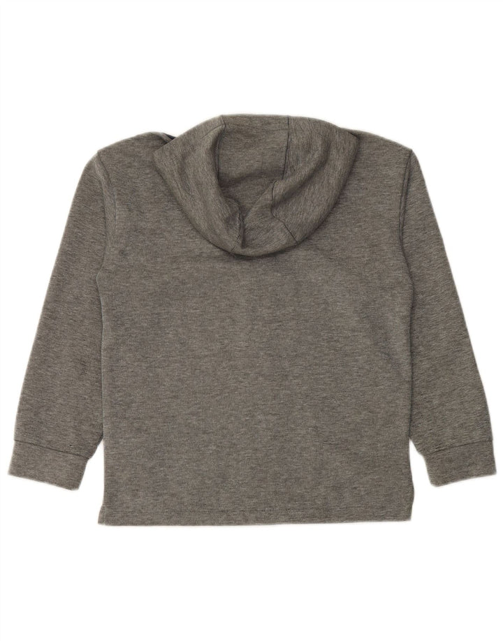 Suéter PUMA Boys Graphic Zip com capuz 9-10 anos cinza colorblock poliéster