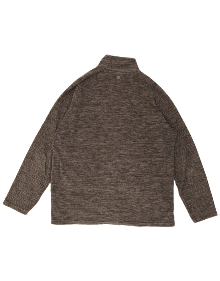 Jaqueta feminina de lã com zíper Mountain Warehouse UK 16 grande cinza manchada