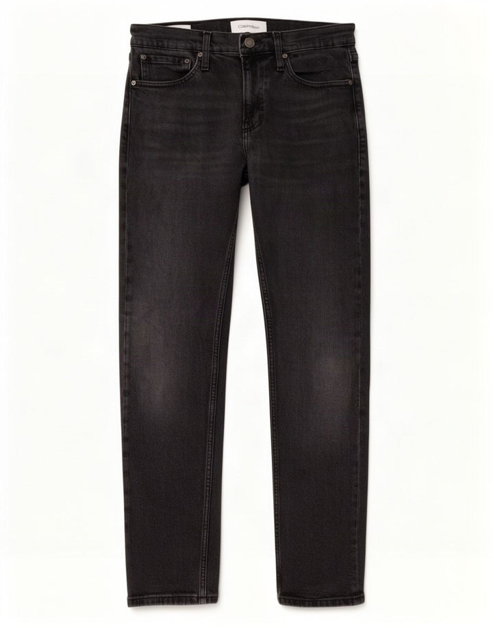 Calça jeans reta feminina Calvin Klein W31 L30 cinza
