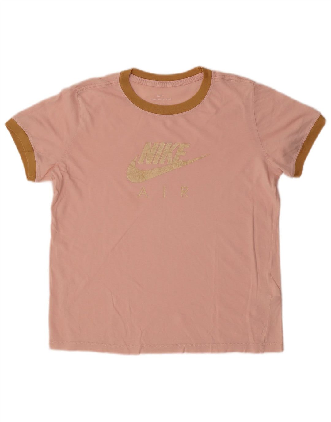 Camiseta gráfica feminina NIKE Top 13-14 anos XL algodão rosa