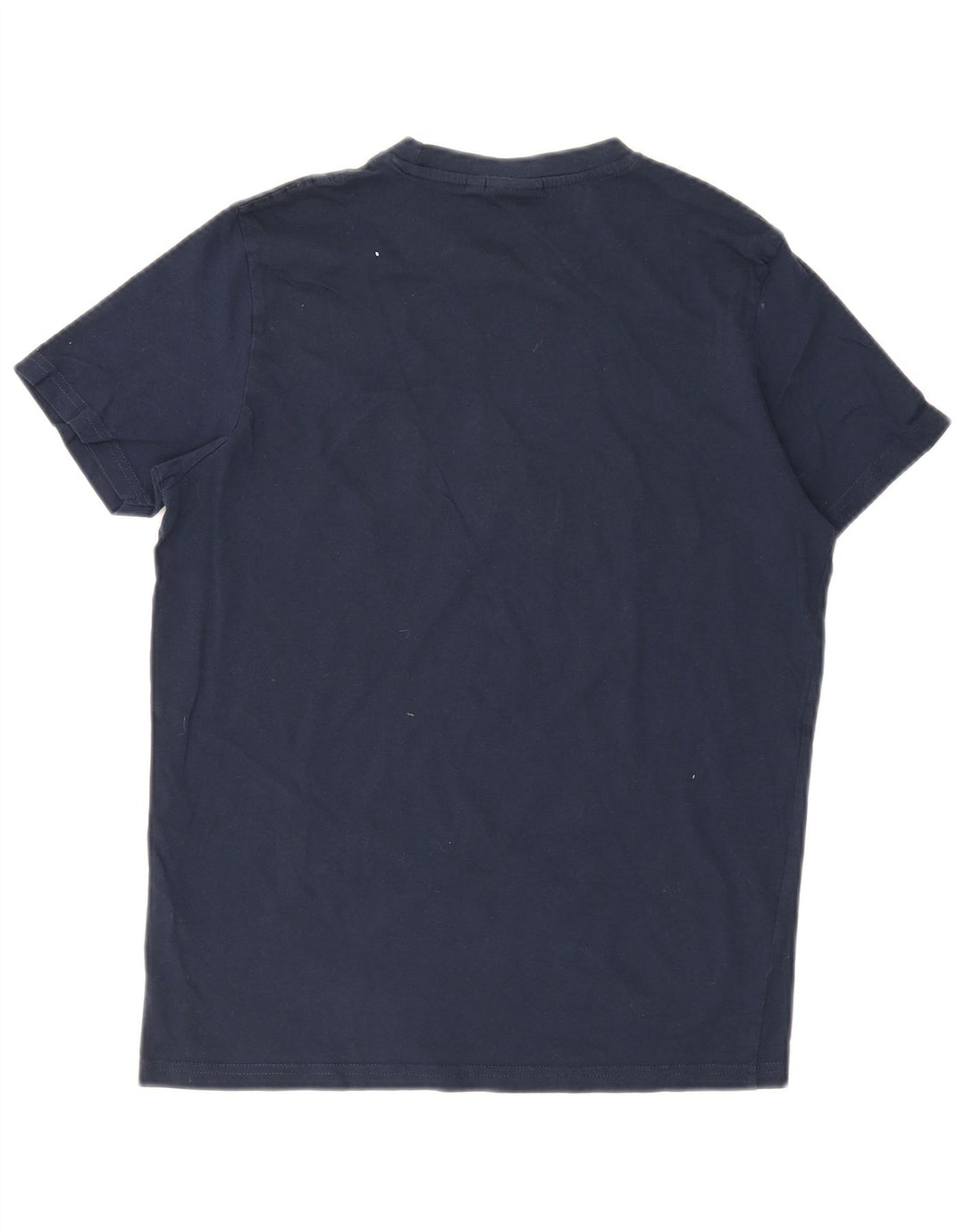 Ellesse Camiseta masculina gráfica Top médio algodão azul marinho