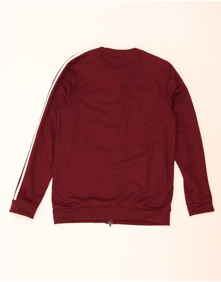 Adidas Mens Treino Top Jaqueta Médio Algodão Borgonha