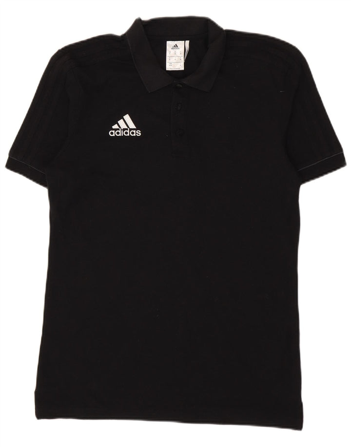 Adidas Mens Climalite Polo Shirt Médio Algodão Preto