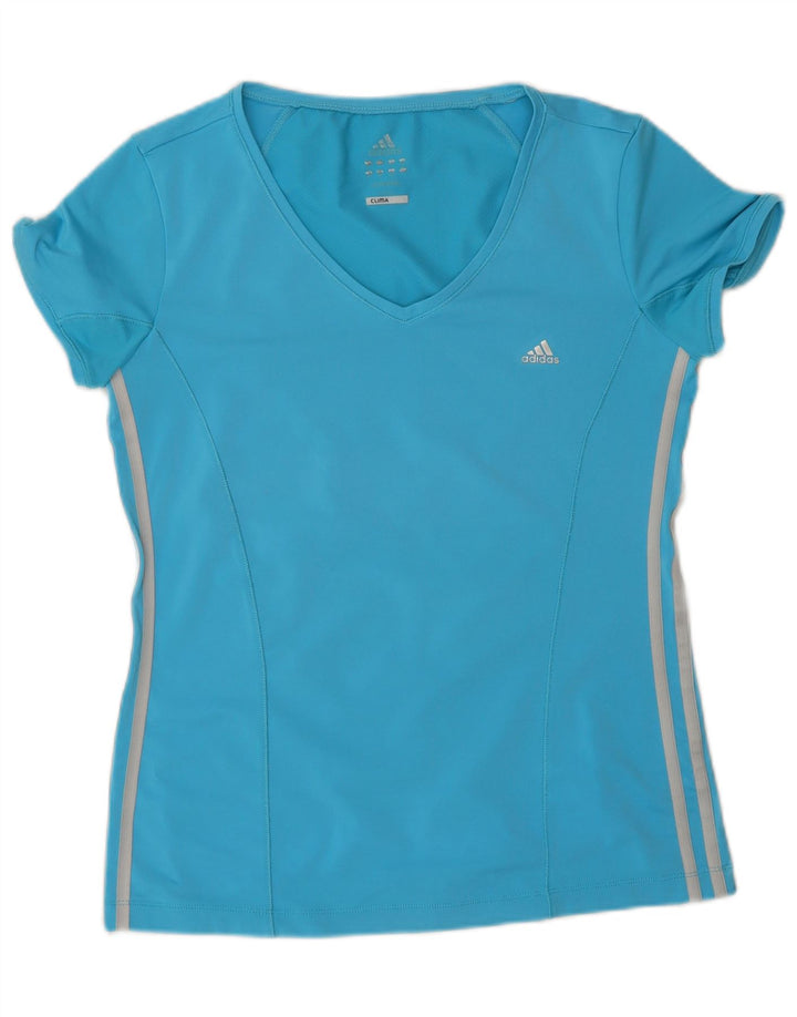 Camiseta Adidas Climacool Feminina Top UK 16 Grande Azul