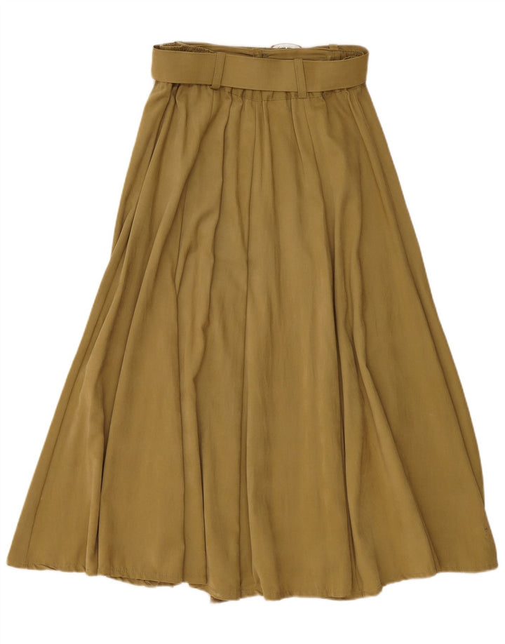 Saia larga feminina Incognito W28 viscose cáqui média