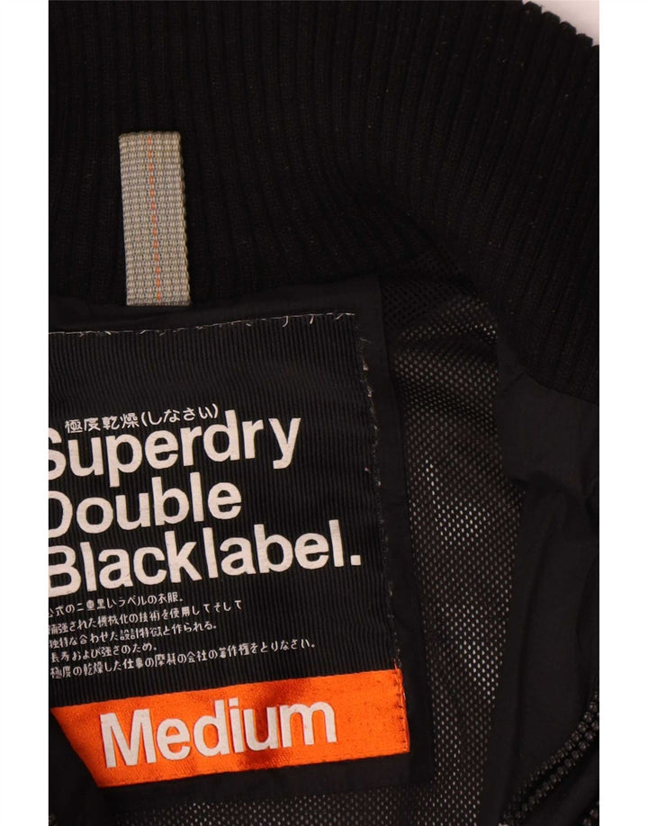 Jaqueta corta-vento feminina Superdry UK 14 poliéster preto médio
