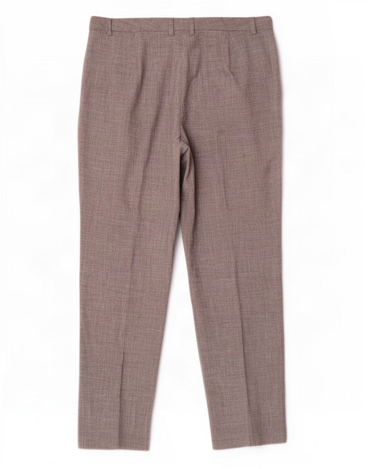 Calça feminina Marks & Spencer Reino Unido 16 grande W34 L30 cinza poliéster