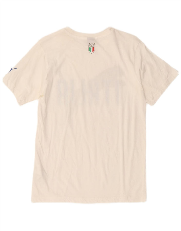 Camiseta PUMA Meninos Graphic 13-14 Anos Algodão Branco