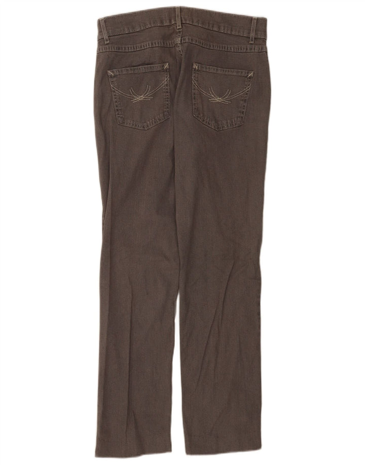 Jeans retos femininos Marks & Spencer Reino Unido 12 médio W30 L28 algodão cinza