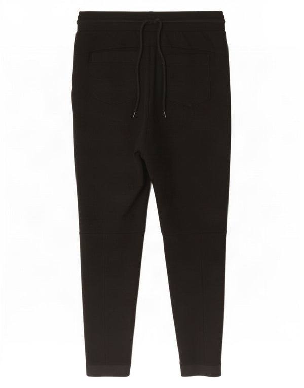 Zara Calça de treino masculina Joggers médio preto poliéster