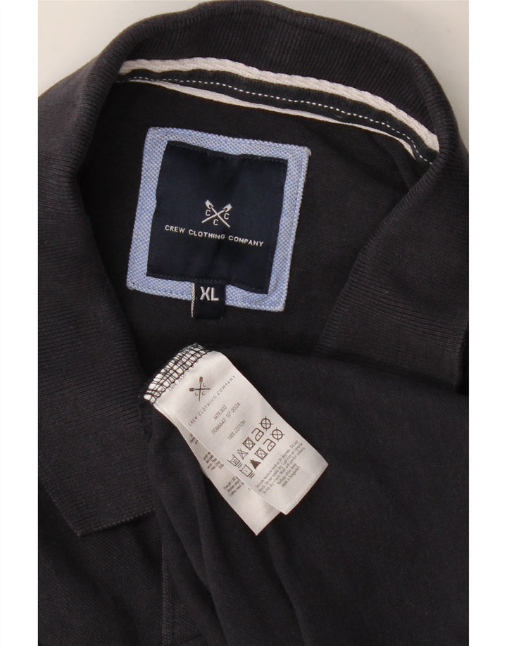 Camisa polo masculina CREW CLOTHING XL azul marinho algodão