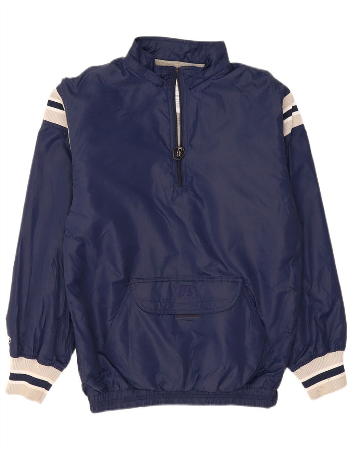 Jaqueta Anorak masculina RUSSELL ATLÉTICA Reino Unido 36 pequeno bloco colorido azul marinho
