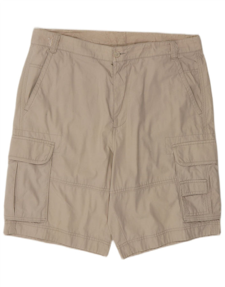 Shorts cargo masculino CHAMPION grande W36 algodão bege