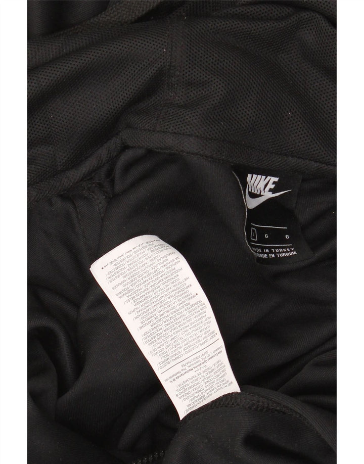 Suéter masculino Nike Graphic Zip com capuz grande poliéster preto