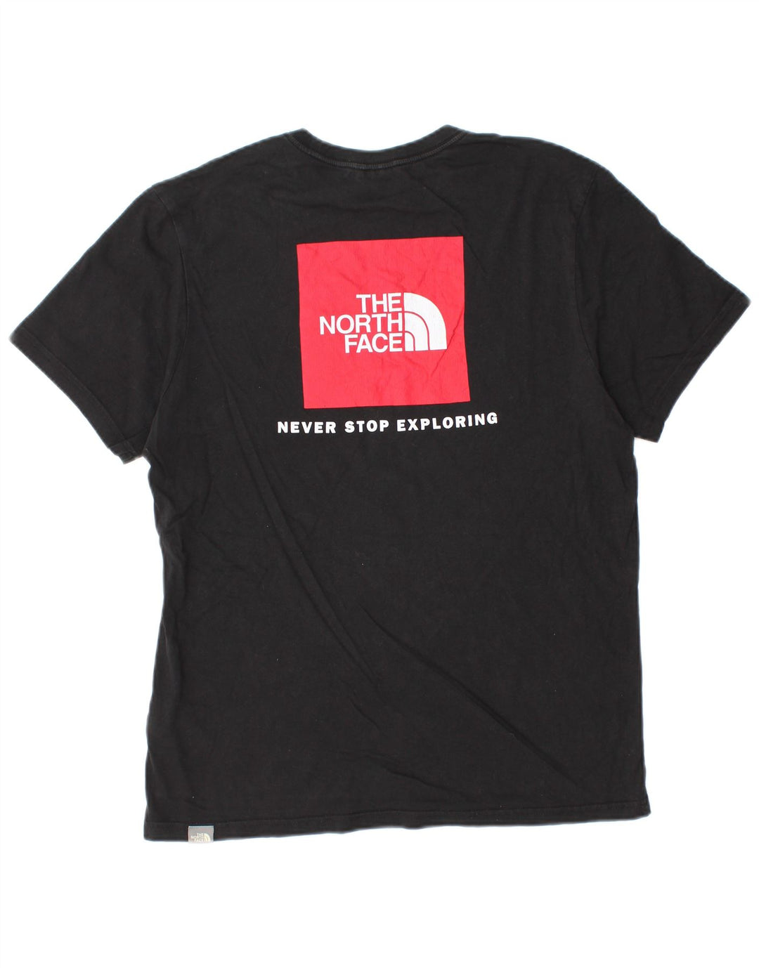 Camiseta gráfica masculina The North Face Top médio algodão preto
