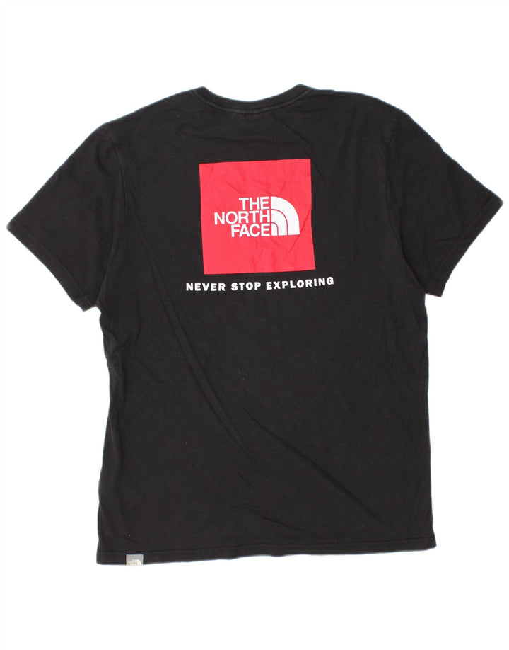Camiseta gráfica masculina The North Face Top médio algodão preto