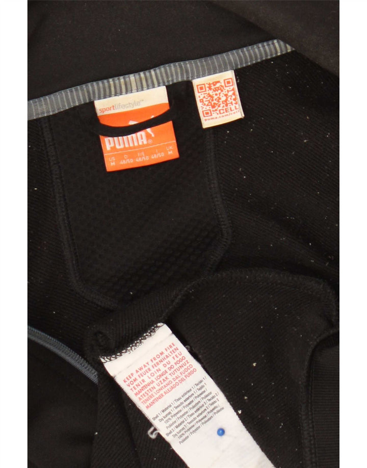 Puma Mens Tracksuit Top Jacket Médio Preto Poliéster
