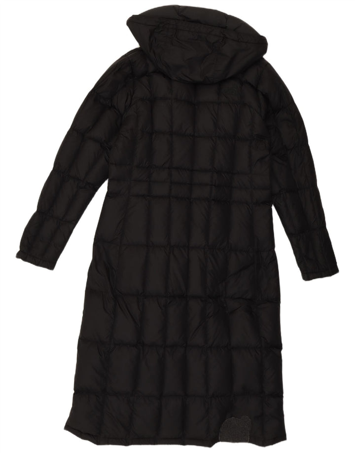 Casaco acolchoado com capuz feminino The North Face Longline Reino Unido 12 Médio Preto