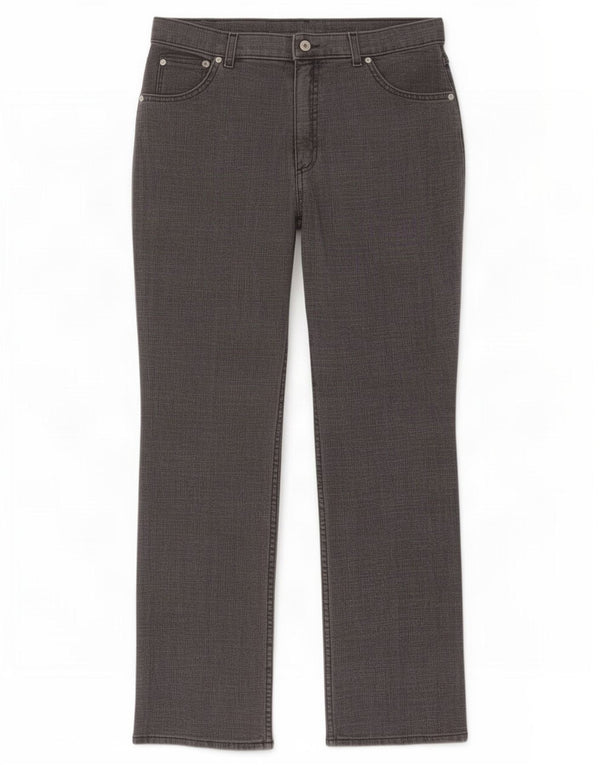 Jeans retos femininos Marks & Spencer Reino Unido 16 grande W32 L29 algodão preto