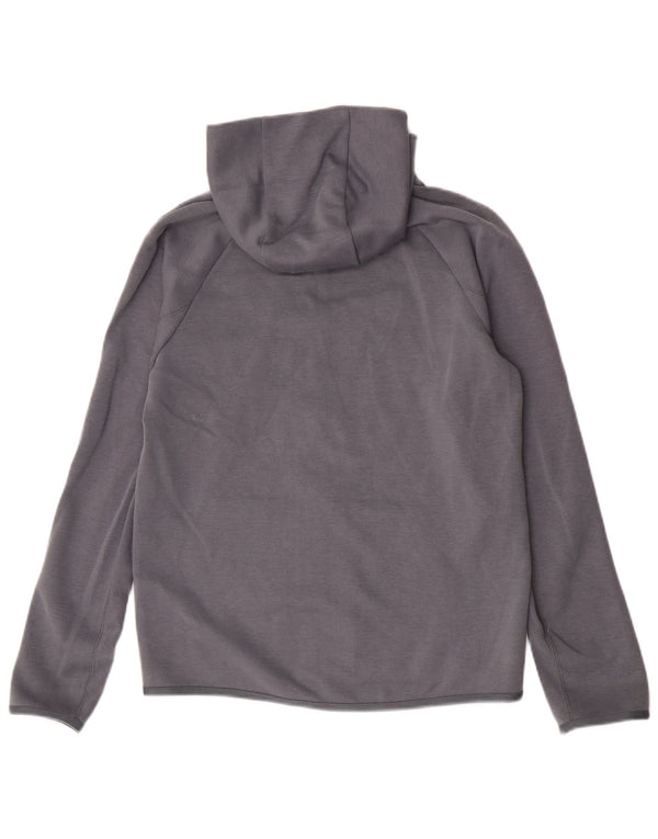 Suéter Nike Boys Zip com capuz 13-14 anos XL cinza algodão