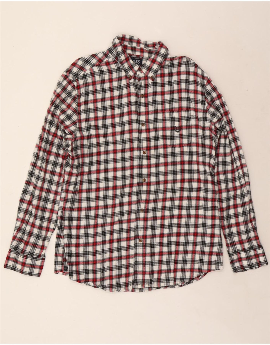 Camisa masculina de flanela CHAPS grande algodão xadrez multicolorido