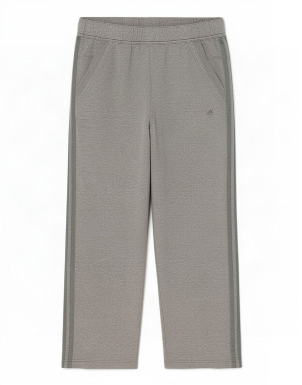 Calça de treino feminina Adidas UK 10 algodão cinza pequeno