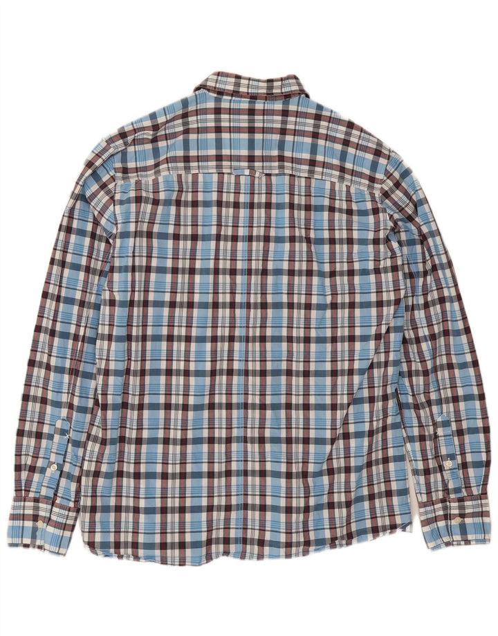 Camisa masculina Lee 2XL algodão xadrez azul