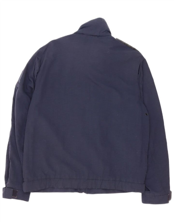 Gas Mens Utility Jacket UK 36 Pequeno Poliéster Azul Marinho