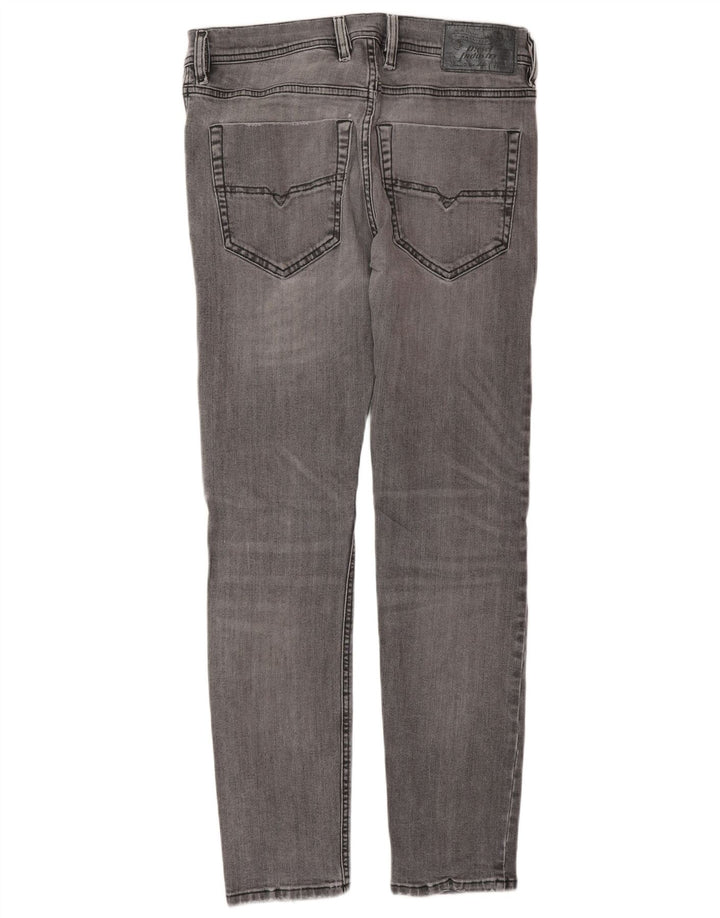 Jeans skinny masculino DIESEL W29 L30 algodão cinza