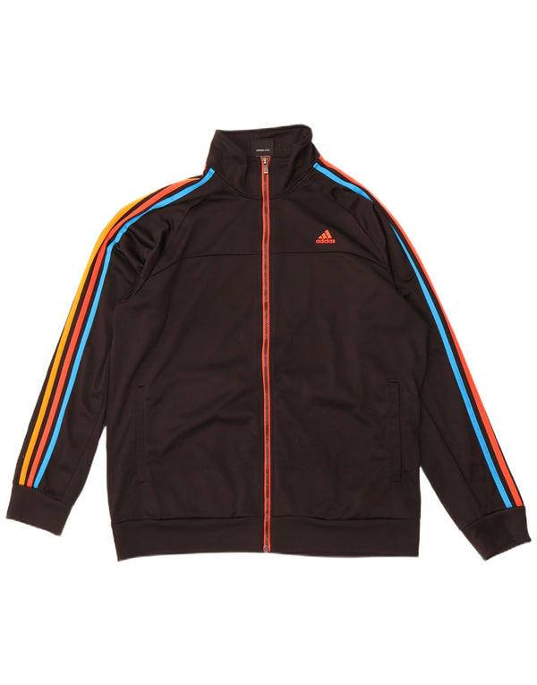 Adidas Mens Climalite Tracksuit Top Jacket UK 46/48 XL Preto Poliéster