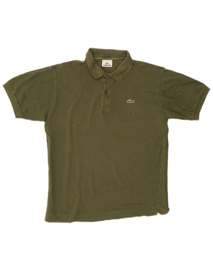 Camisa polo masculina Lacoste tamanho 4 médio cáqui
