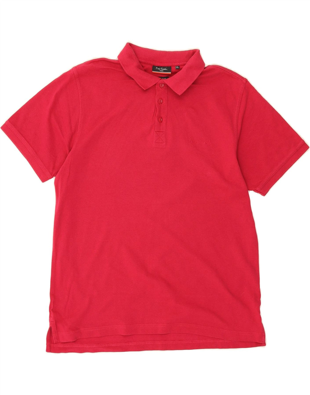 PIERRE CARDIN Mens Regular Fit Polo Shirt XL Red Cotton Vintage Pierre Cardin and Second-Hand Pierre Cardin from Messina Hembry 