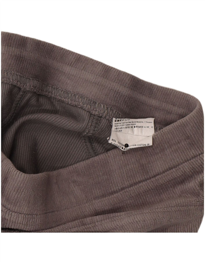 Leggings femininas Benetton UK 10 pequeno algodão cinza