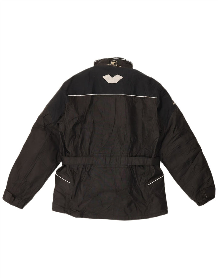 BERING Mens Moto Racer Windbreaker Jacket UK 38 Medium Black Nylon