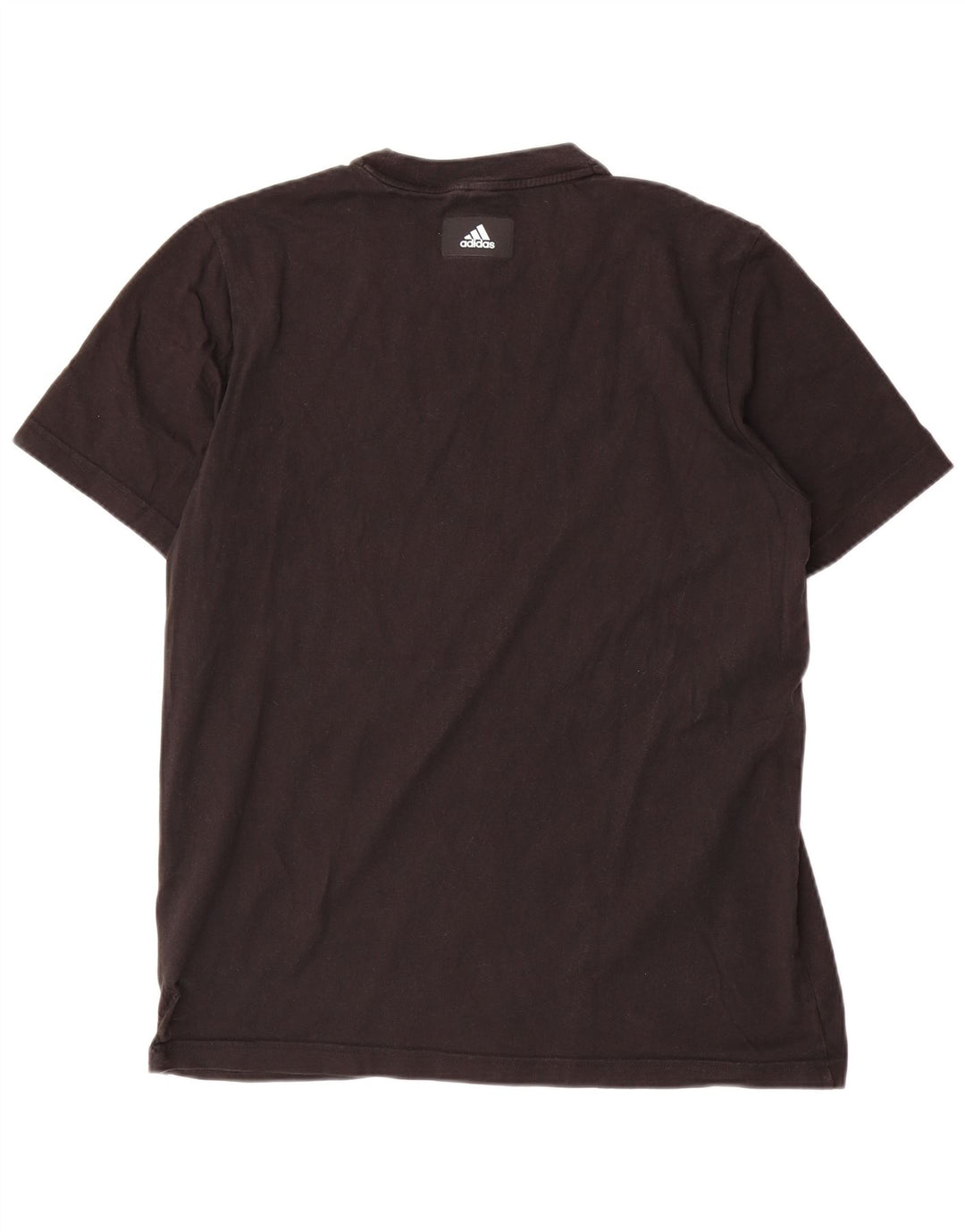 Adidas Mens Graphic T-Shirt Top Médio Algodão Preto