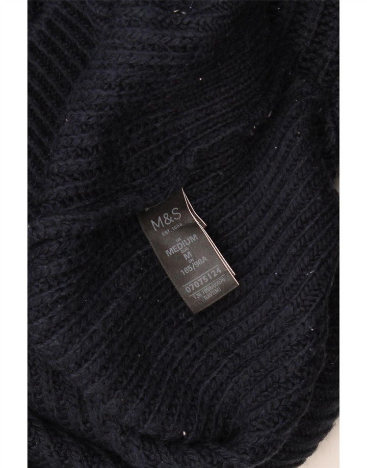 Suéter feminino Marks & Spencer de grandes dimensões Reino Unido 14 médio azul marinho