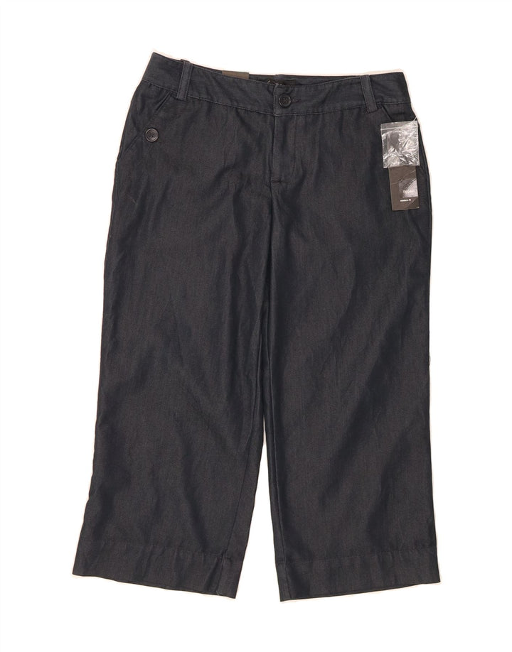 MOSSIMO Womens Straight Capri Trousers US 2 XS W25 L20 Navy Blue Cotton Vintage Mossimo and Second-Hand Mossimo from Messina Hembry 