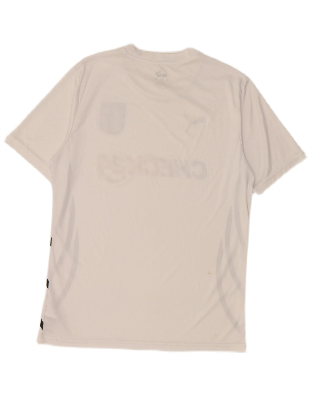Puma camiseta feminina gráfica top médio branco poliéster