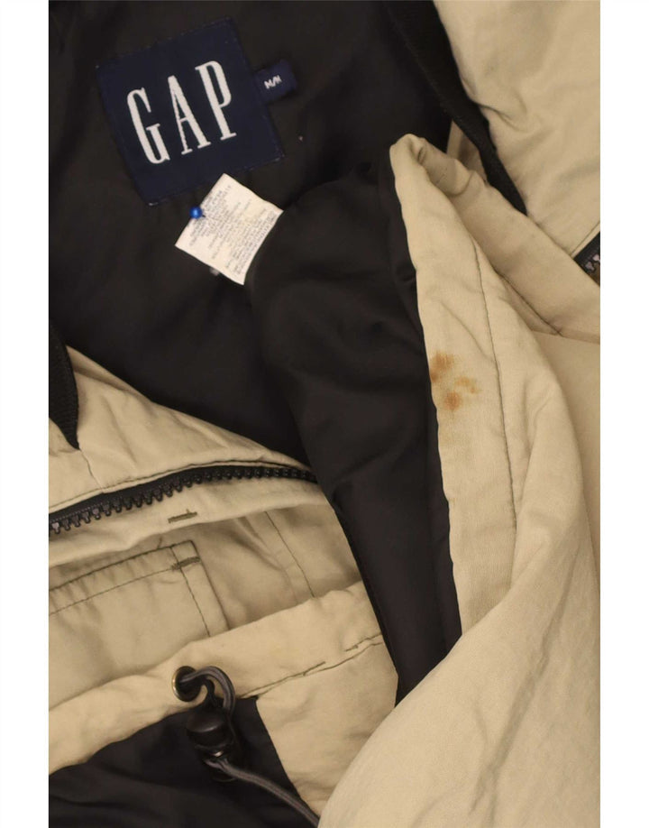 Jaqueta utilitária masculina com capuz Gap UK 38 poliéster bege médio