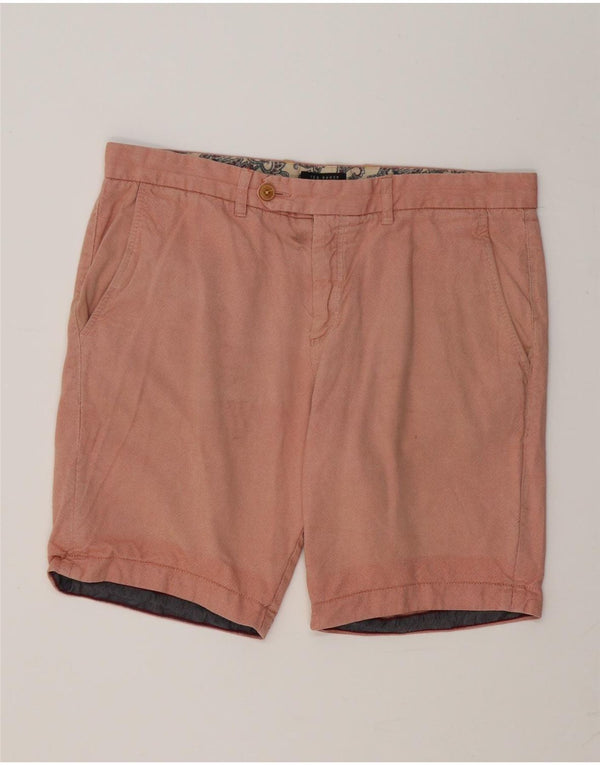 Shorts Chino Masculino Ted Baker W36 Grande Rosa