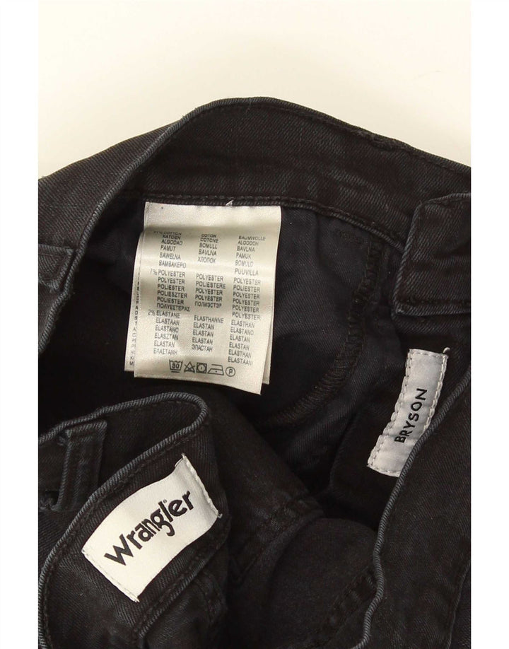 Wrangler feminino Bryson Slim Jeans W29 L32 algodão preto
