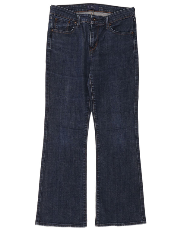 Calça jeans feminina Levi's Demi Curve Bootcut US 8 médio W29 L30 azul marinho