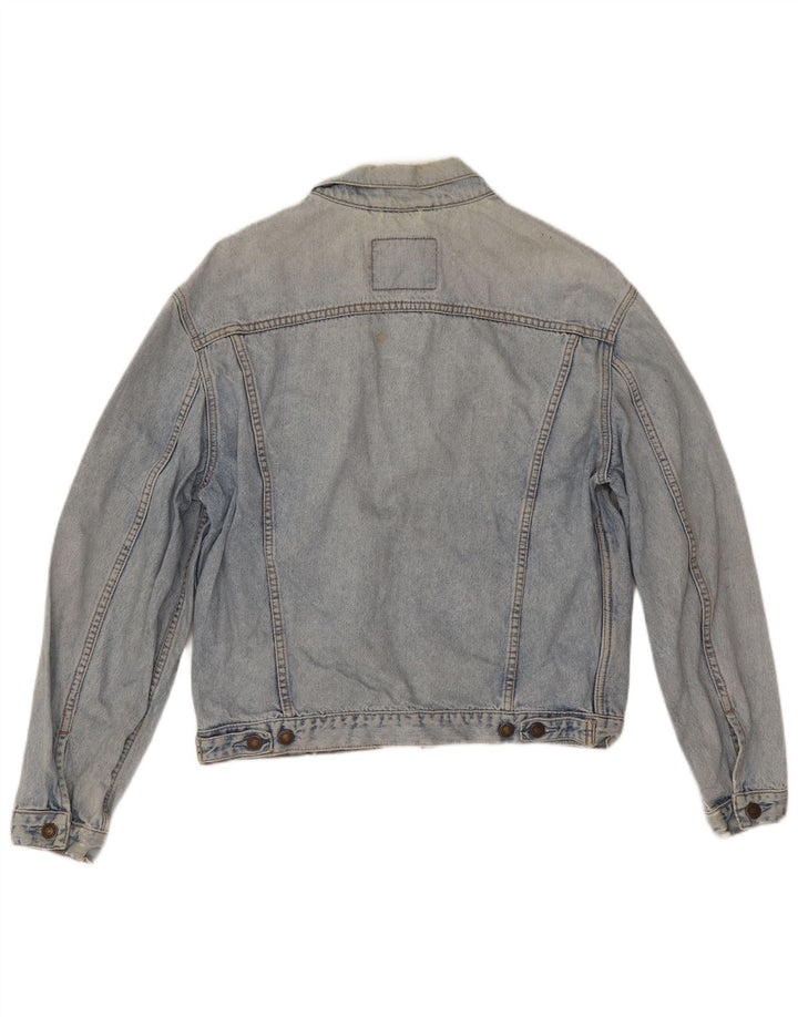 Jaqueta jeans masculina Levi's UK 38 algodão azul médio