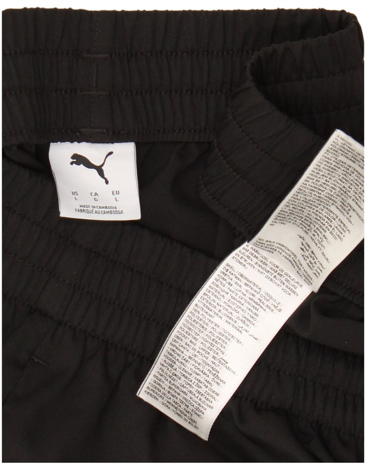 Shorts esportivos masculinos Puma grande poliéster preto