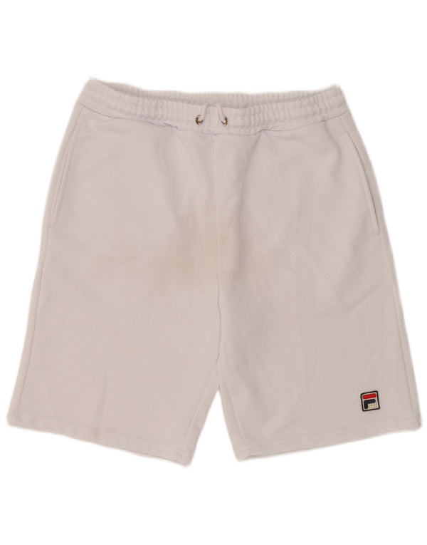 Fila Mens Sport Shorts Grande Poliéster Branco