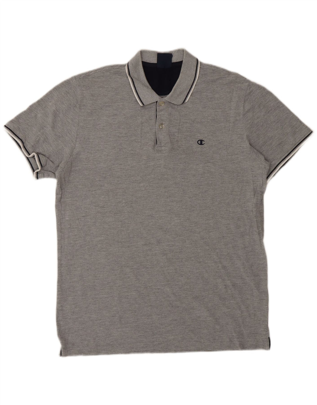 Camisa polo masculina Champion XL cinza algodão