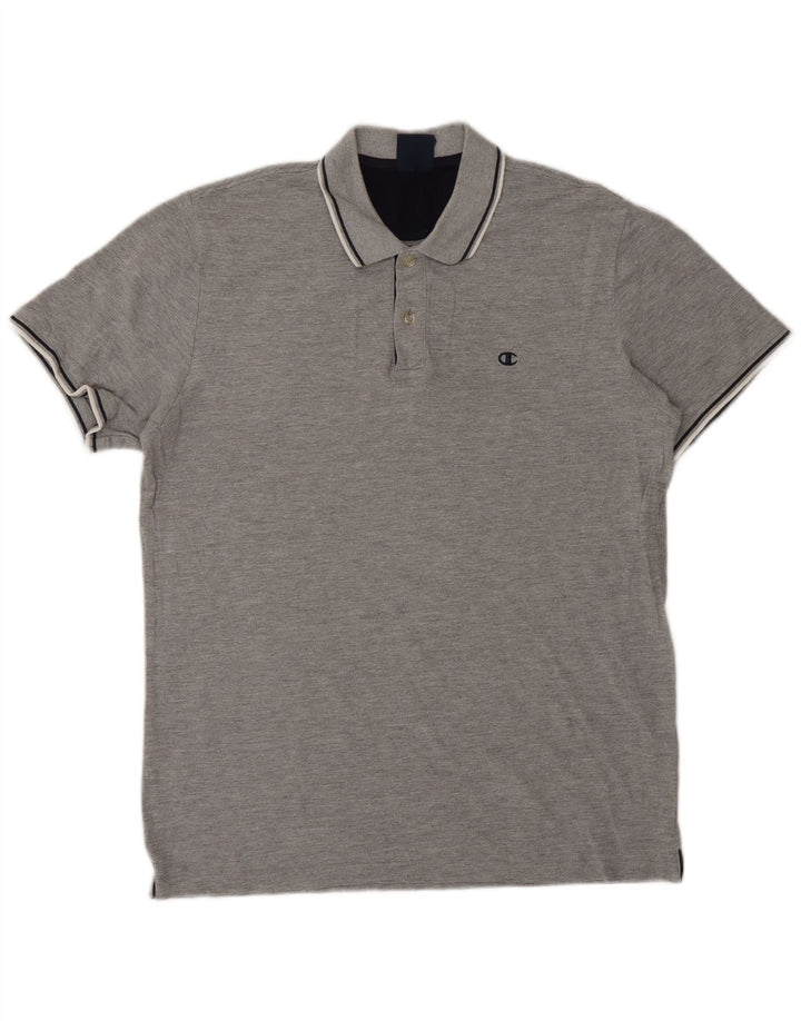 Camisa polo masculina Champion XL cinza algodão