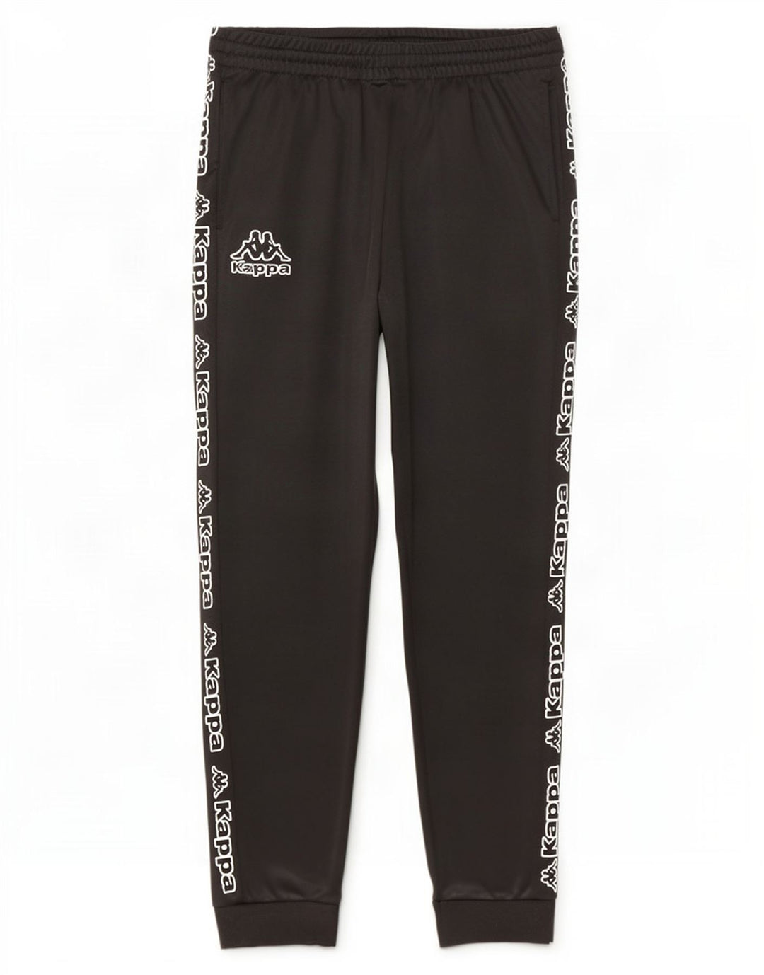 Kappa Mens Graphic Tracksuit Calça Joggers Grande Poliéster Preto