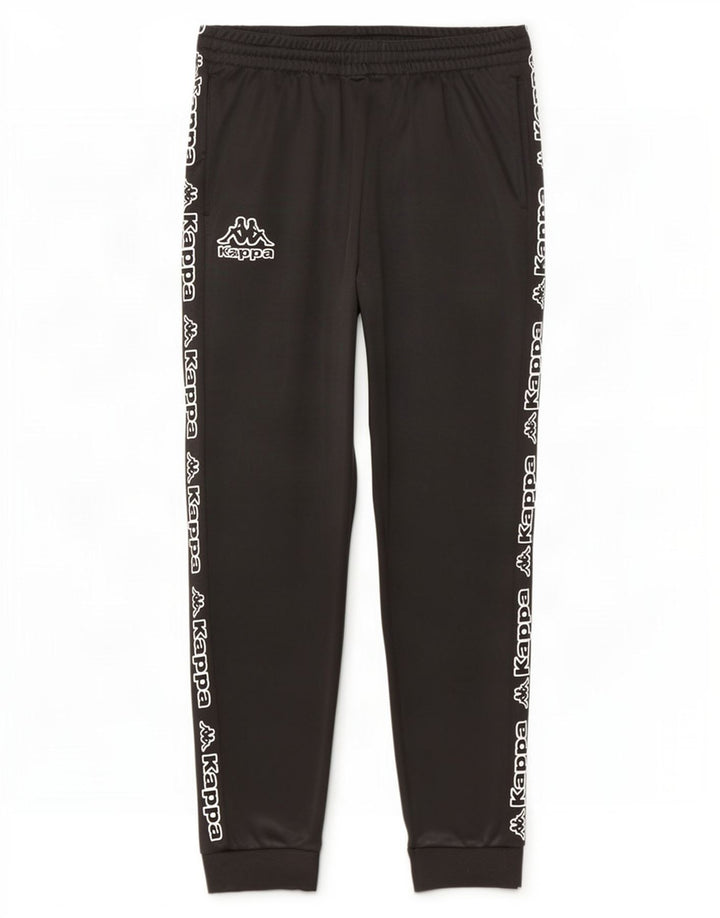 Kappa Mens Graphic Tracksuit Calça Joggers Grande Poliéster Preto